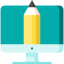 computer,edit,graphic design,monitor,screen,ribbon design,editable